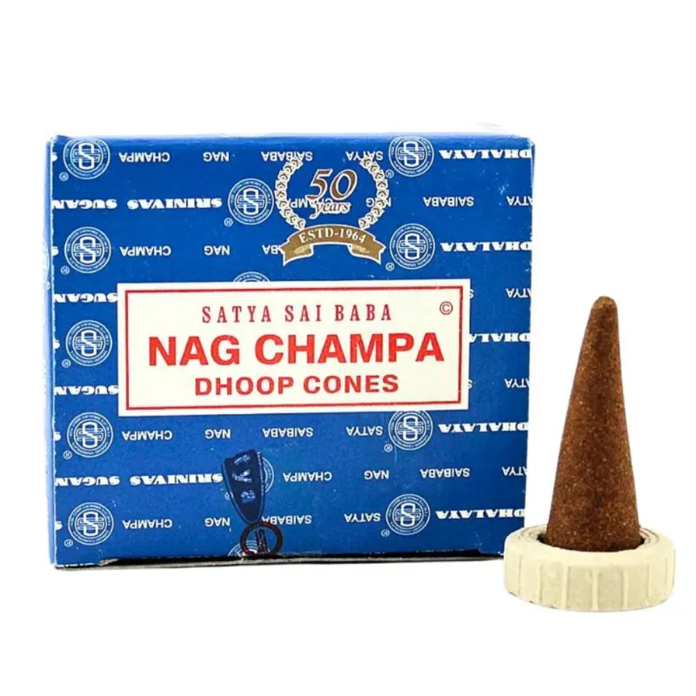 Satya Nag Champa Dhoop Cones – Classic Calm