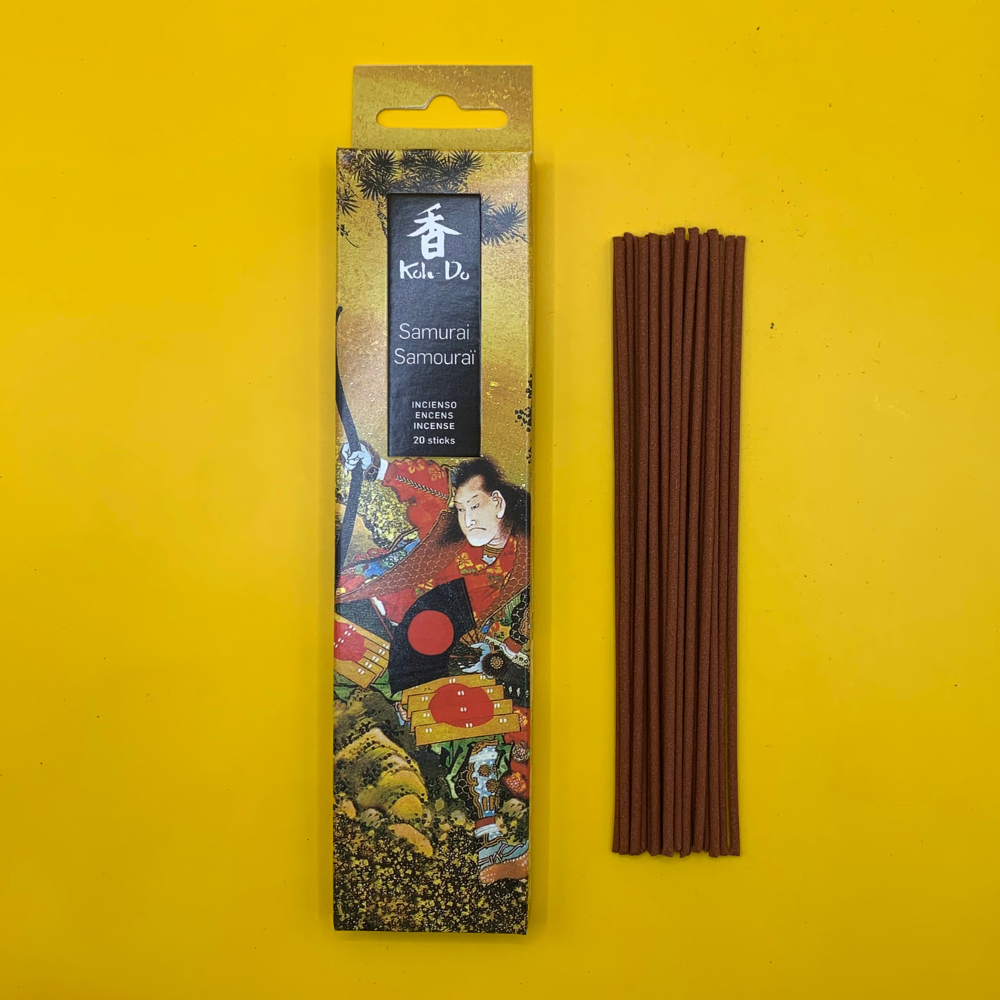 Koh Do Samurai - Japanese Incense Sticks (20) - Spiced Sandalwood - Minimal Smoke