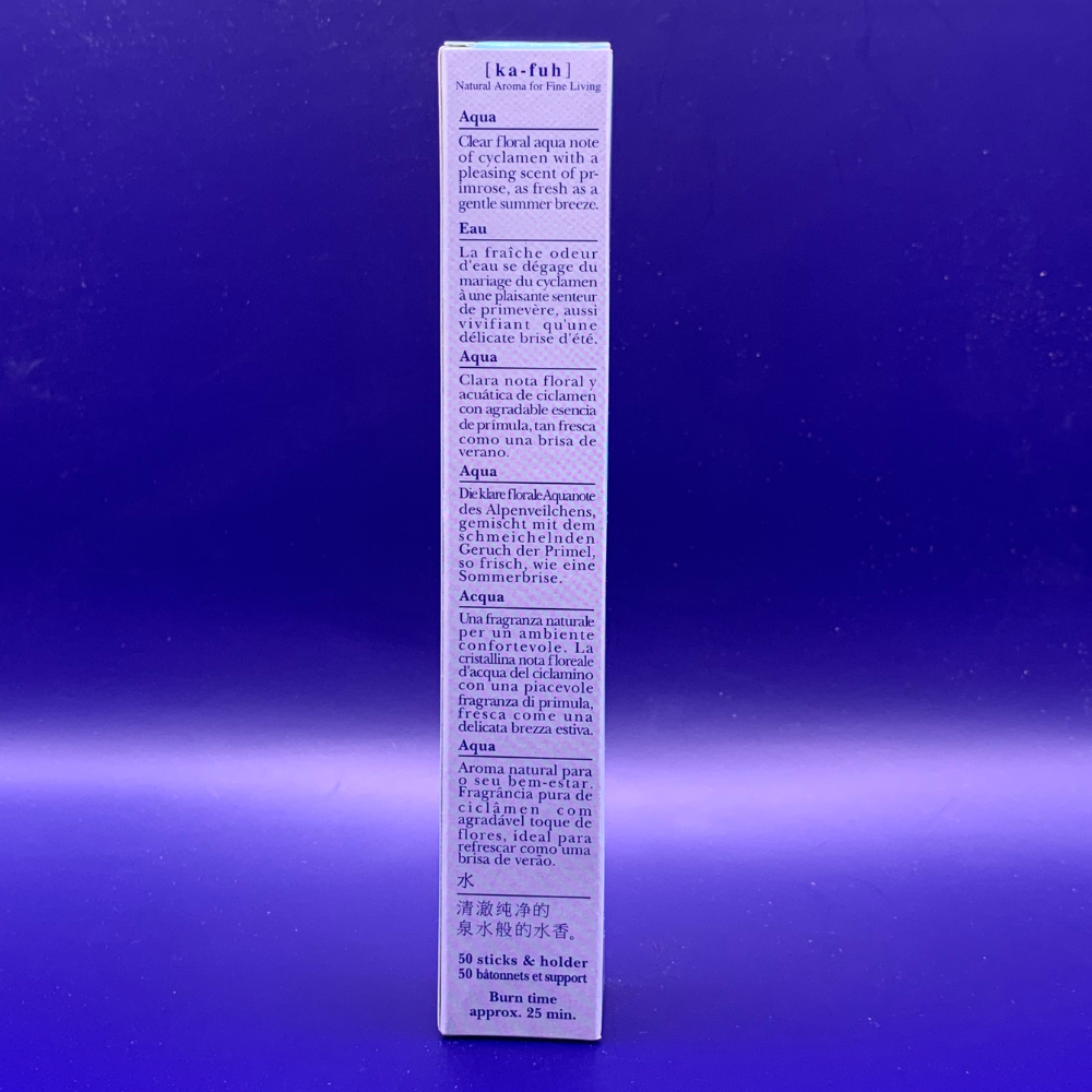 Ka Fuh Aqua Incense - 50 sticks - Minimal Smoke
