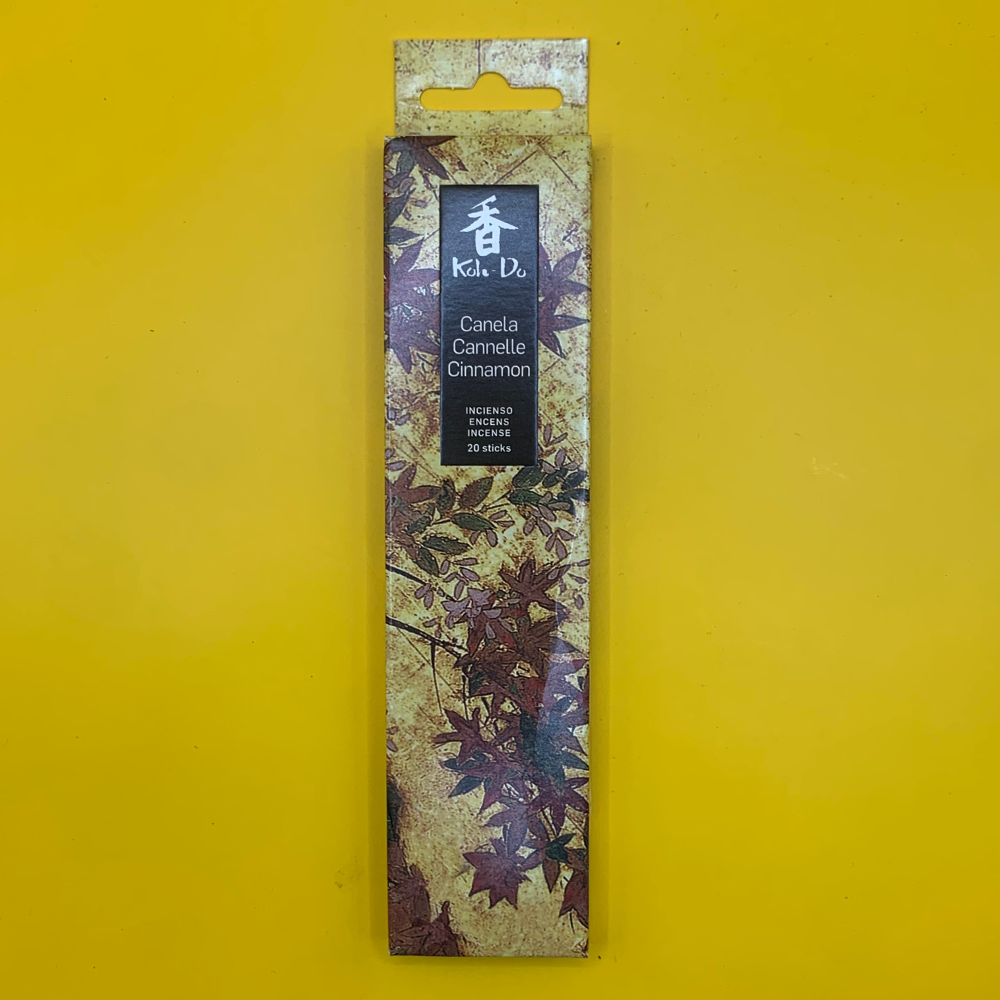 Koh Do Cinnamon - Japanese Incense Sticks (20) - Cinnamon Amber - Minimal Smoke