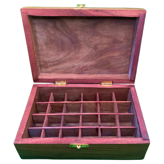Wooden Essential Oil Box (For 24 Bottles)