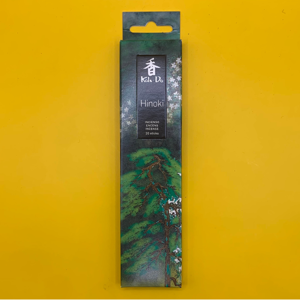 Koh Do Hinoki - Japanese Incense Sticks (20) - Japanese Cypress - Minimal Smoke
