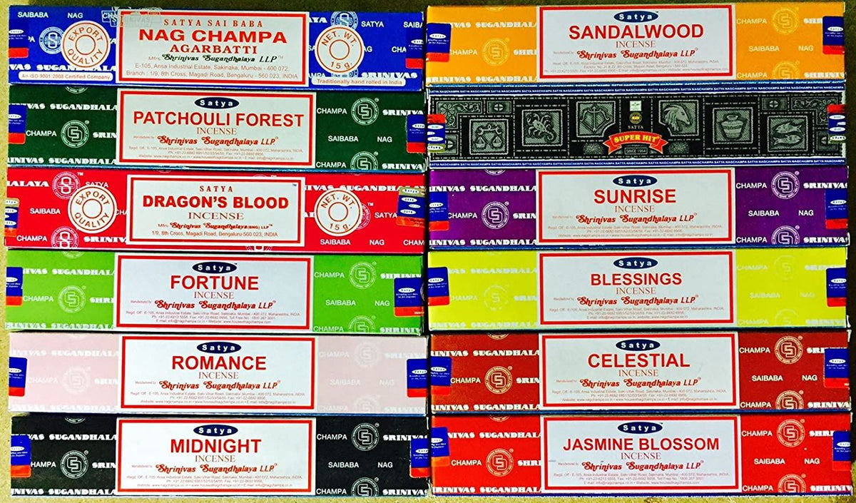 Satya Everyday Rituals 12-scent incense collection