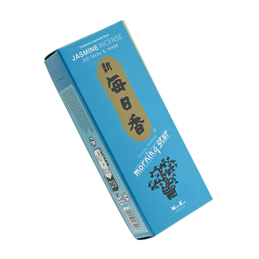 Morning Star Jasmine Incense 200 Stick Bulk Pack Gentle Jasmine Scent for Calm and Intimacy