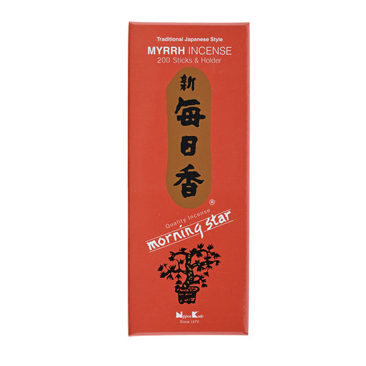 Morning Star Myrrh Incense 200 Sticks Meditative Resin-Based Fragrance for Rituals and Reflection