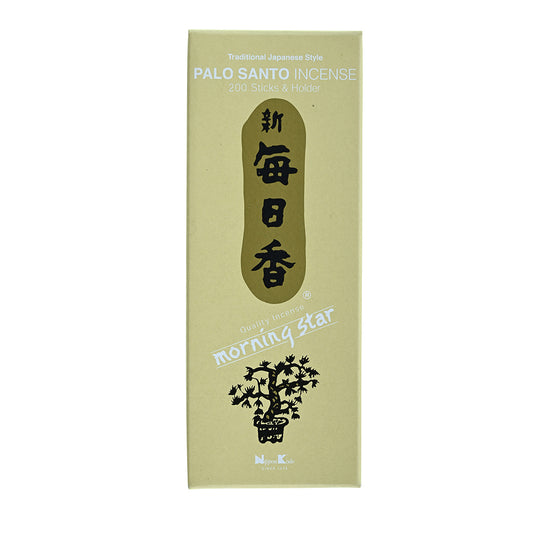 Morning Star Palo Santo Incense 200 Stick Value Pack Grounding, Purifying Scent Ideal for Meditation and Home Rituals