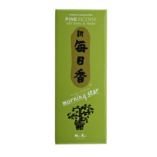 Morning Star Pine Incense 200 Stick Bundle Refreshing Green Pine Fragrance Ideal for Mornings