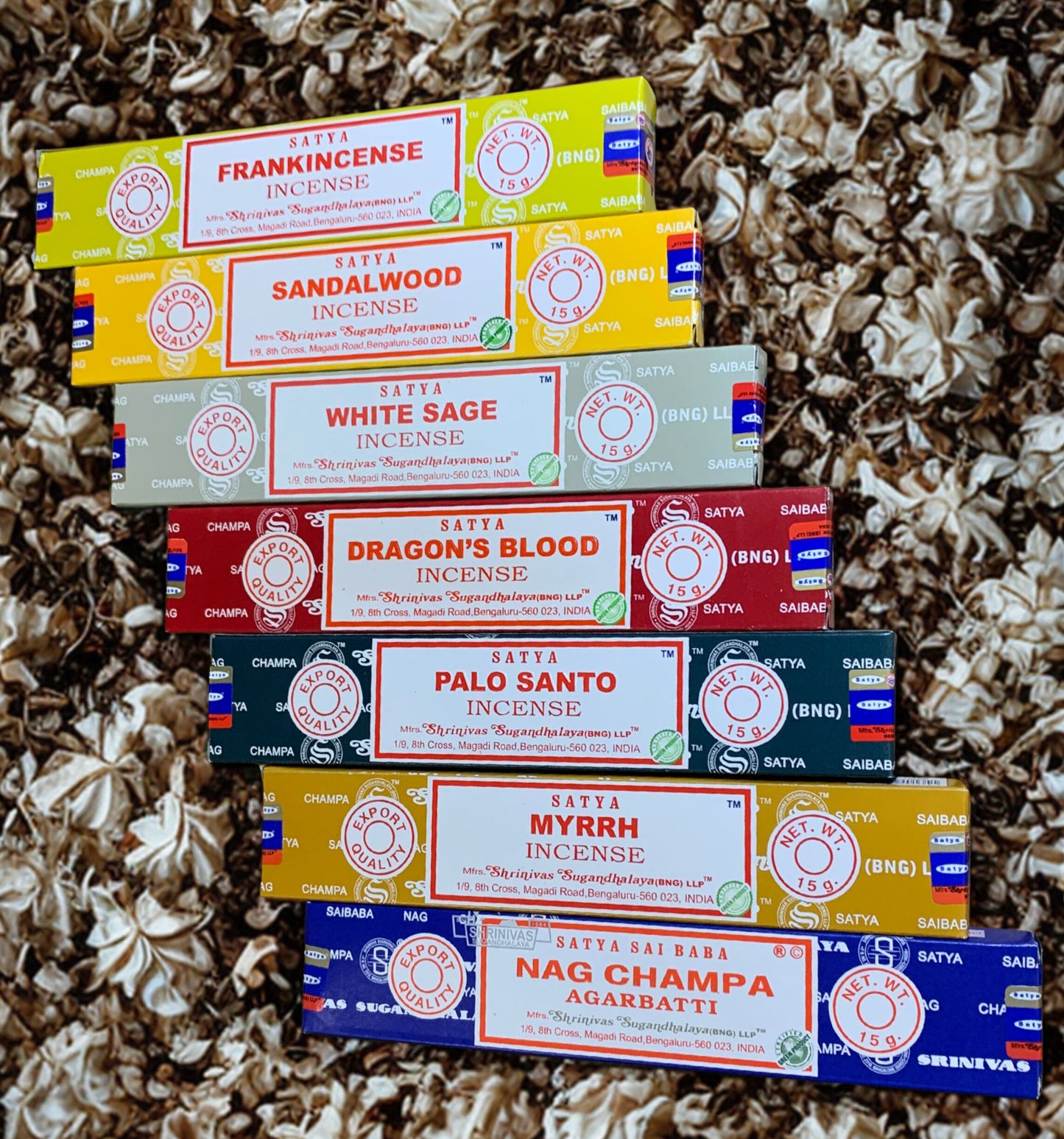 Satya Breath of the Forest Incense - Air Purifying Resin Scents | White Sage, Palo Santo, Frankincense, Sandalwood | Smudge & Cleanse Set Satya