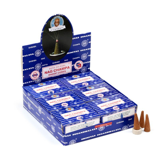 Satya Nag Champa Dhoop Cones – Classic Calm