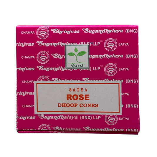 Satya Rose Dhoop Cones – Romantic Floral Calm