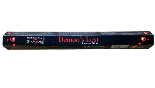 Stamford Demon’s Lust Incense Sticks – hand-rolled smoky spice, floral and amber fragrance sticks
