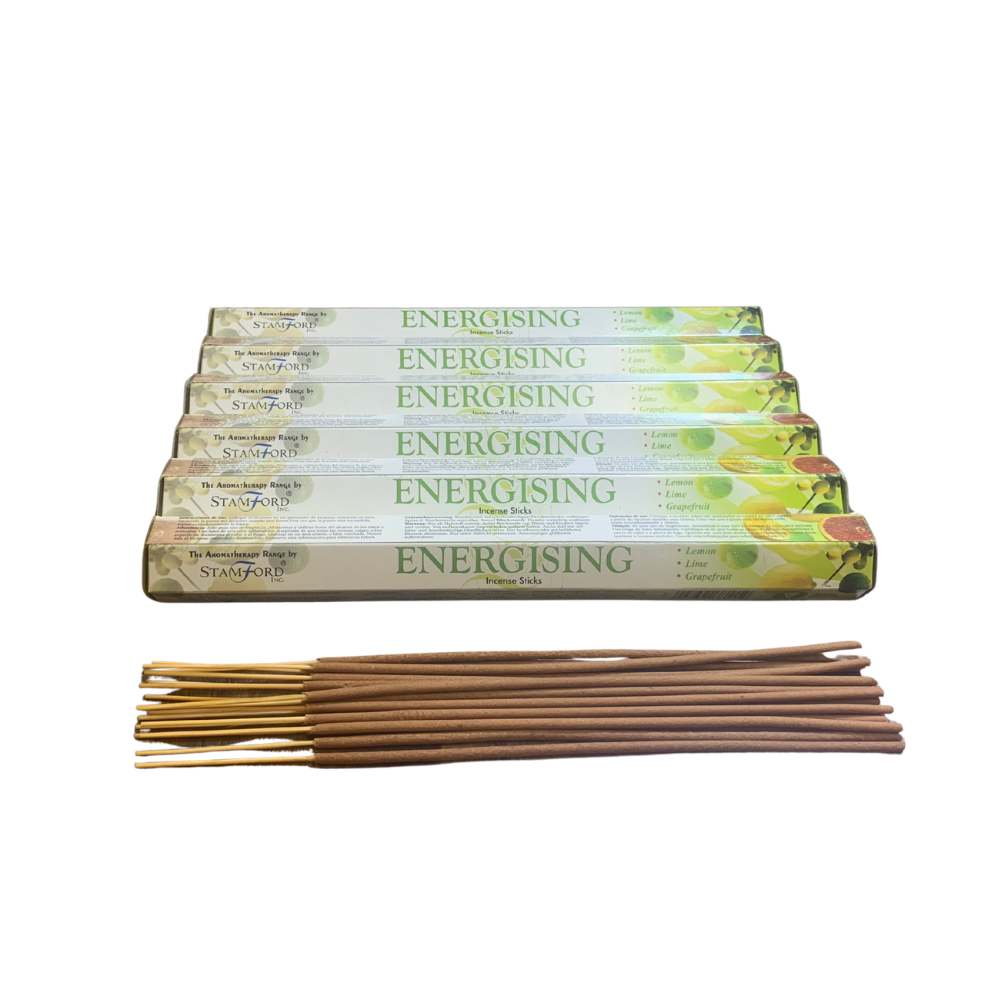 Stamford Incense Sticks – Energising | Vibrant Lemon, Lime & Grapefruit Aromatherapy Blend Stamford