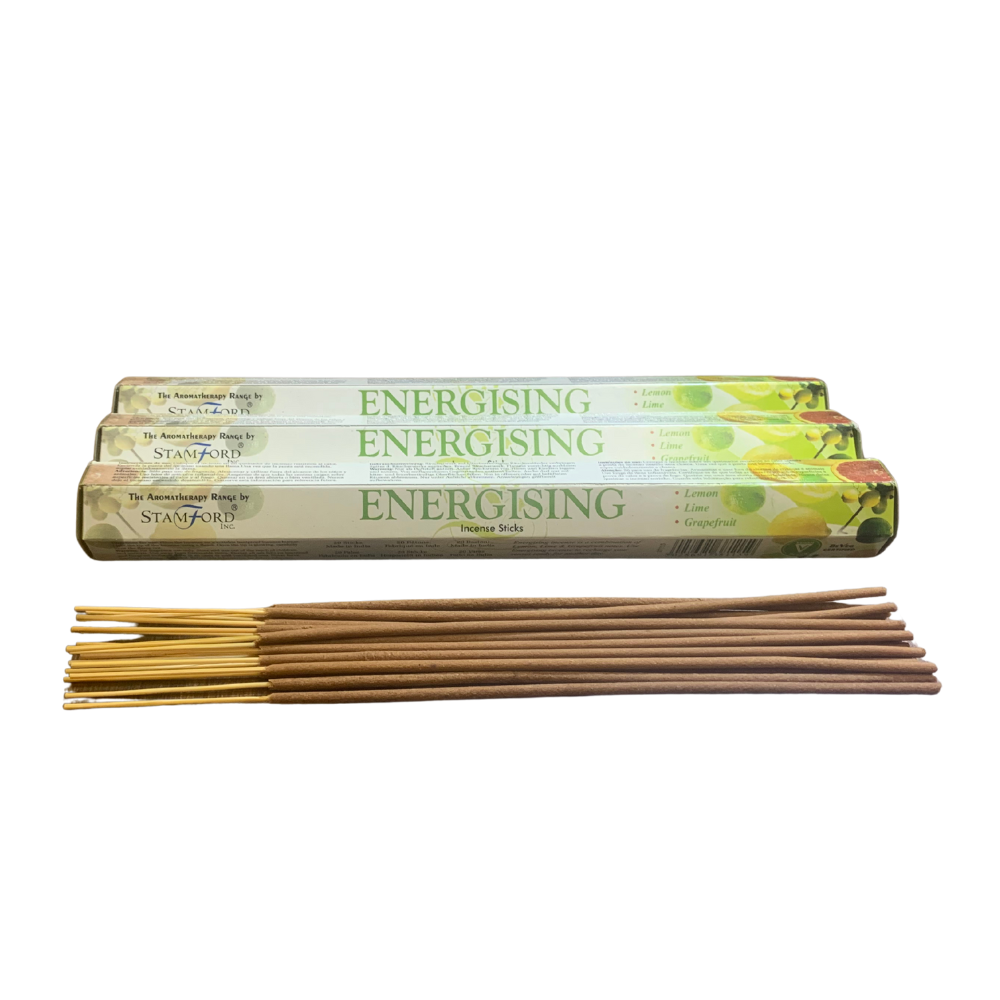 Stamford Incense Sticks – Energising | Vibrant Lemon, Lime & Grapefruit Aromatherapy Blend Stamford