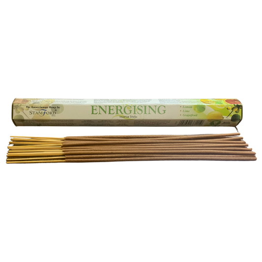 Stamford Incense Sticks – Energising | Vibrant Lemon, Lime & Grapefruit Aromatherapy Blend Stamford