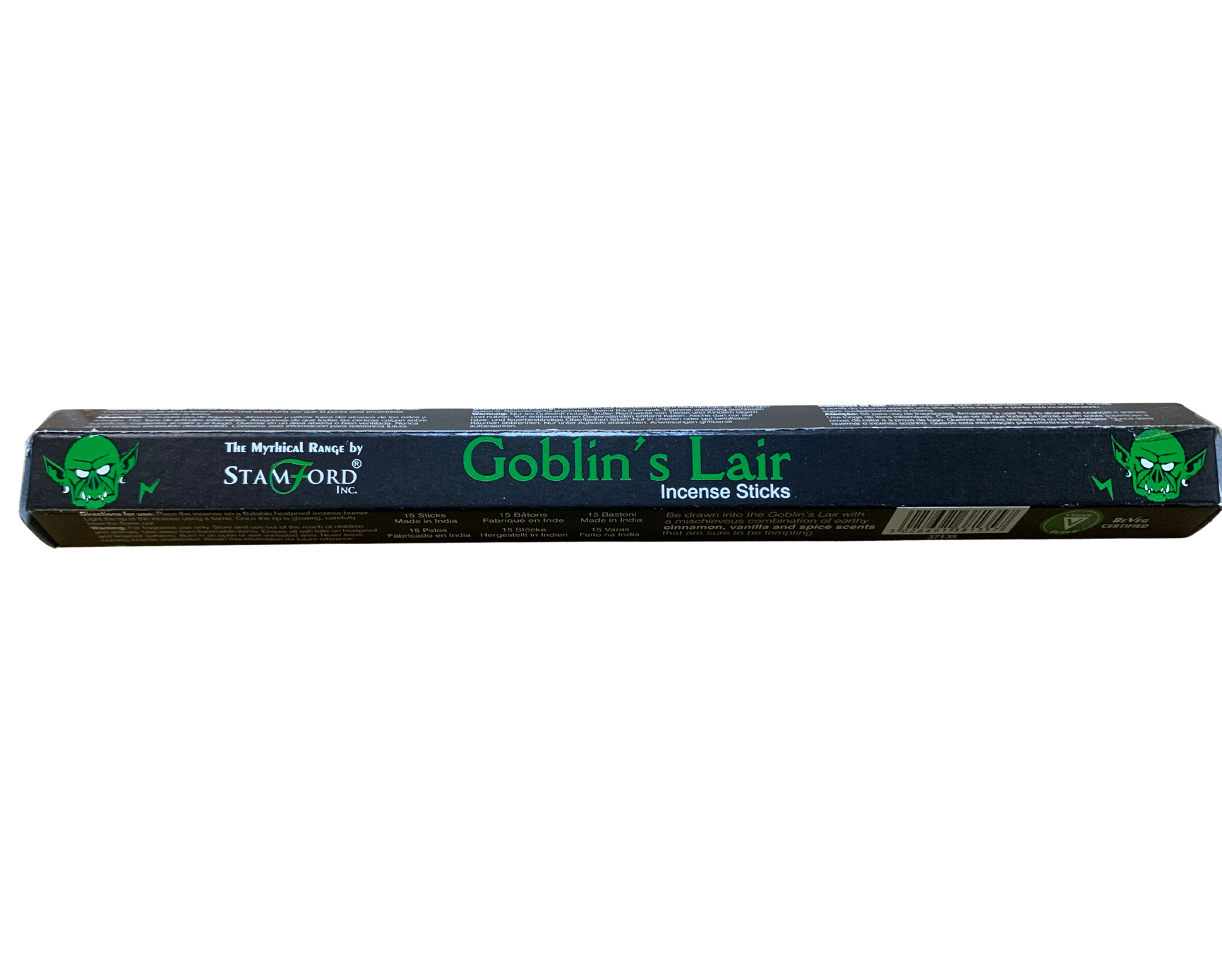 Stamford Goblin’s Lair Incense Sticks – dark smoky cinnamon and resin aroma packaging
