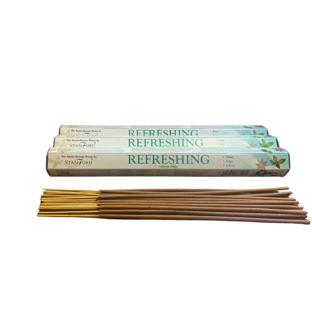 Stamford Incense Sticks – Refreshing | Invigorating Mint, Sage & Clove Aromatherapy Blend Stamford