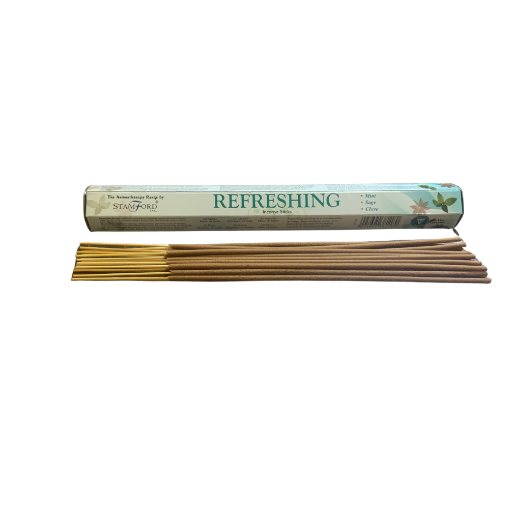 Stamford Incense Sticks – Refreshing | Invigorating Mint, Sage & Clove Aromatherapy Blend Stamford