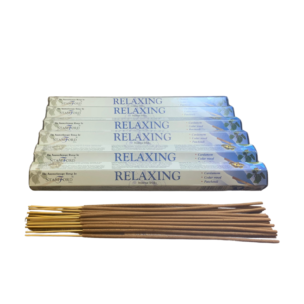 Stamford Incense Sticks – Relaxing | Warming Cardamom, Cedarwood & Patchouli Aromatherapy Blend Stamford