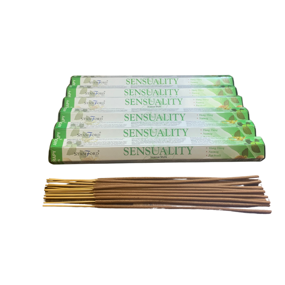 Stamford Incense Sticks – Sensuality | Exotic Ylang Ylang, Patchouli & Nutmeg Aromatherapy Blend Stamford