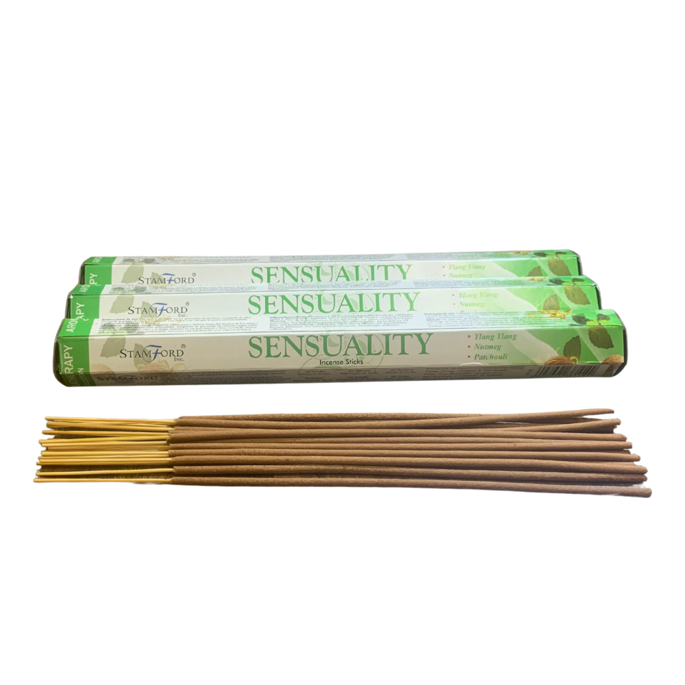 Stamford Incense Sticks – Sensuality | Exotic Ylang Ylang, Patchouli & Nutmeg Aromatherapy Blend Stamford