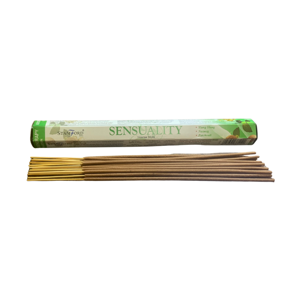 Stamford Incense Sticks – Sensuality | Exotic Ylang Ylang, Patchouli & Nutmeg Aromatherapy Blend Stamford
