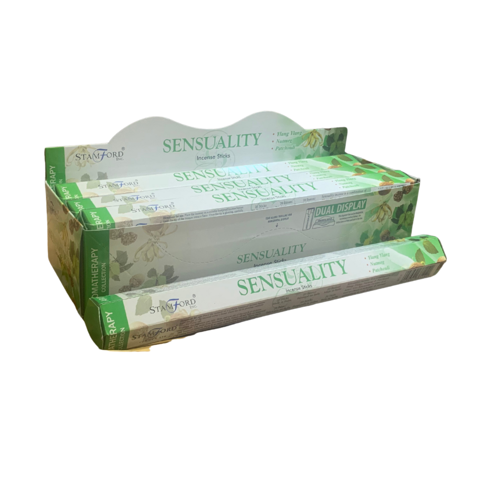 Stamford Incense Sticks – Sensuality | Exotic Ylang Ylang, Patchouli & Nutmeg Aromatherapy Blend Stamford