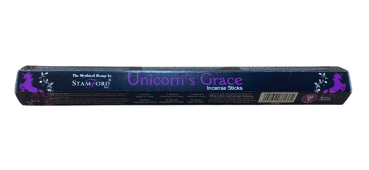 Stamford Unicorn's Grace incense sticks with soft floral and creamy woody aroma
