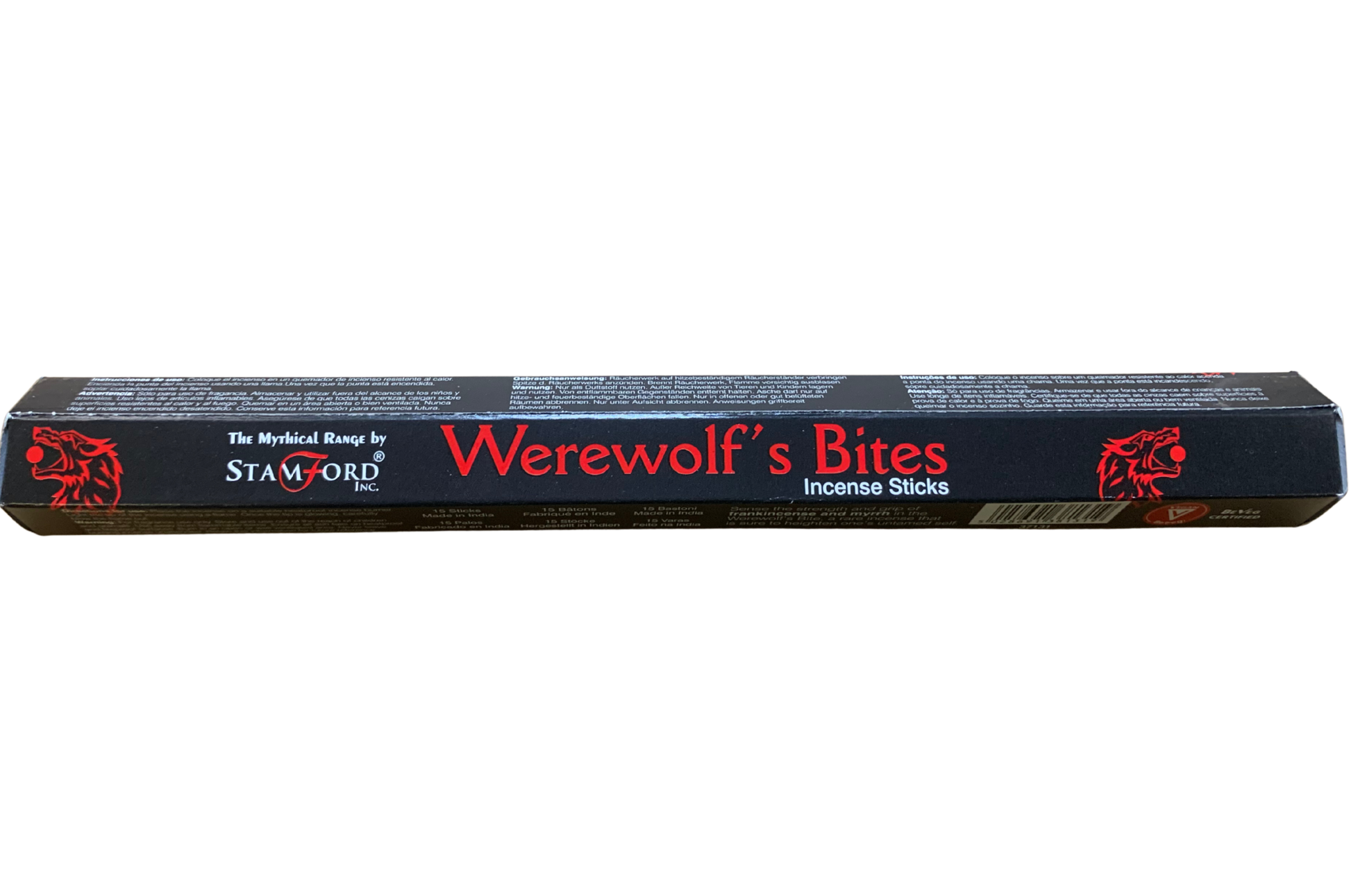 Stamford Werewolf’s Bite Incense Sticks – deep frankincense and myrrh blend with smoky spice and resin
