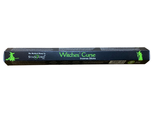 Stamford Witch’s Curse Incense Sticks – dark smoky resin fragrance with woods, amber and soft musk
