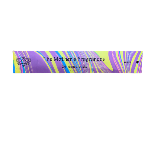 Mothers India Vanilla Incense 24 Sticks Hand Rolled Fair Trade Calming Aroma