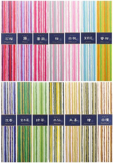 Japanese Kayuragi Incense Assortment – 14 Premium Natural Scents | Nippon Kodo