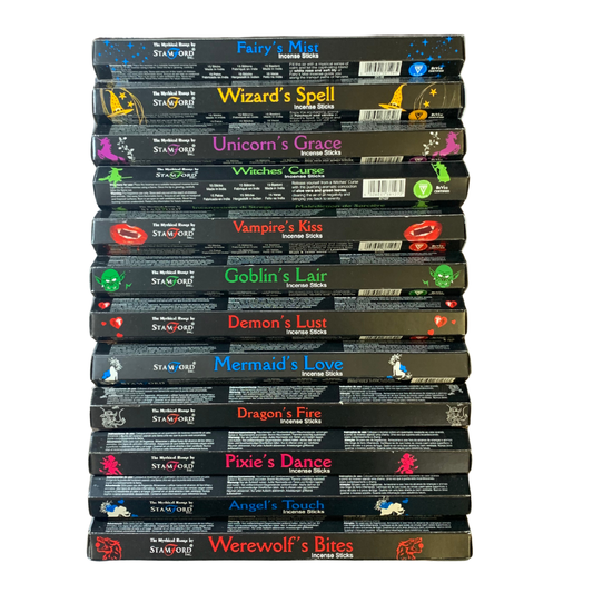 Stamford Mystical Variety Incense Set 12 Packs x 15 Sticks – Vegan & Natural