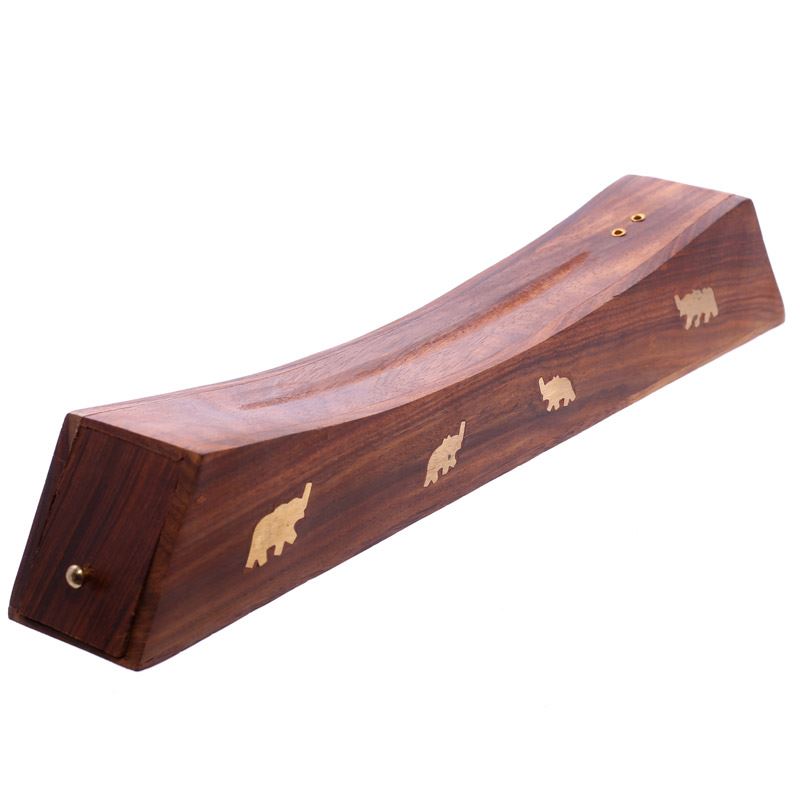 Decorative Sheesham Wood Incense Stick Elephant Box IF204