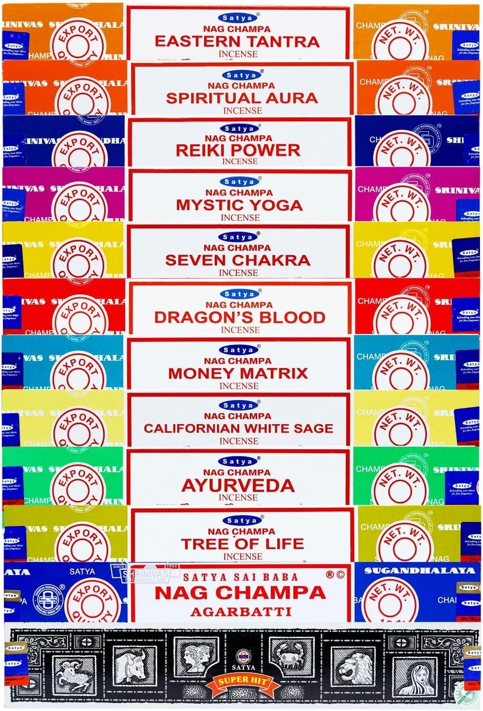 Satya Everyday Rituals Incense Collection – 12 Scents