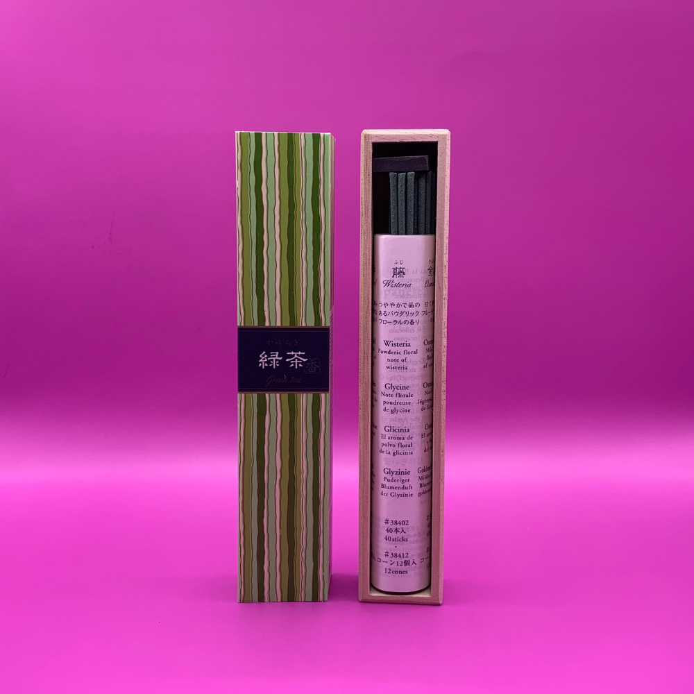 Kayuragi Green Tea Incense (40 Sticks)