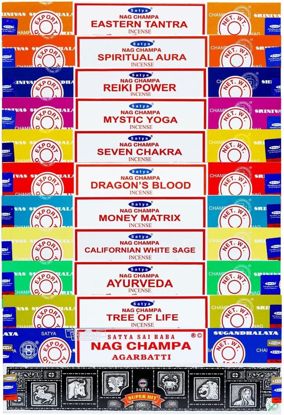 Satya Mindful Living 12-scent incense collection