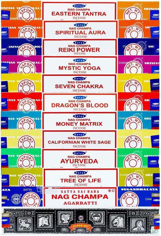 Satya Mindful Living 12-scent incense collection