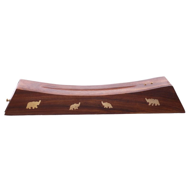 Decorative Sheesham Wood Incense Stick Elephant Box IF204