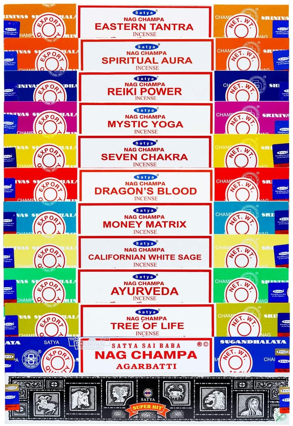 Satya Mindful Living Incense Collection – 12 Scents