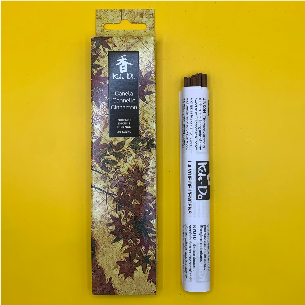 Koh Do Cinnamon - Japanese Incense Sticks (20) - Cinnamon Amber - Minimal Smoke