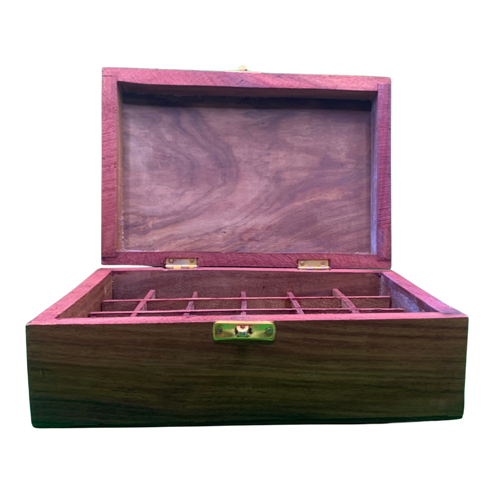 Wooden Essential Oil Box (For 24 Bottles)