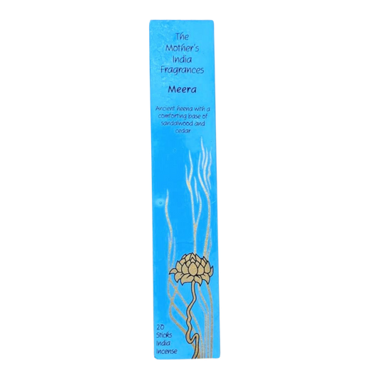 Mother's India Meera - Heena, Sandalwood & Cedarwood Blend (20 Sticks) Fair Trade