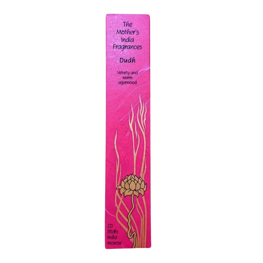 Mother's India Oudh Incense - Agarwood, Earth & Spice Blend (20 Sticks) Fair Trade