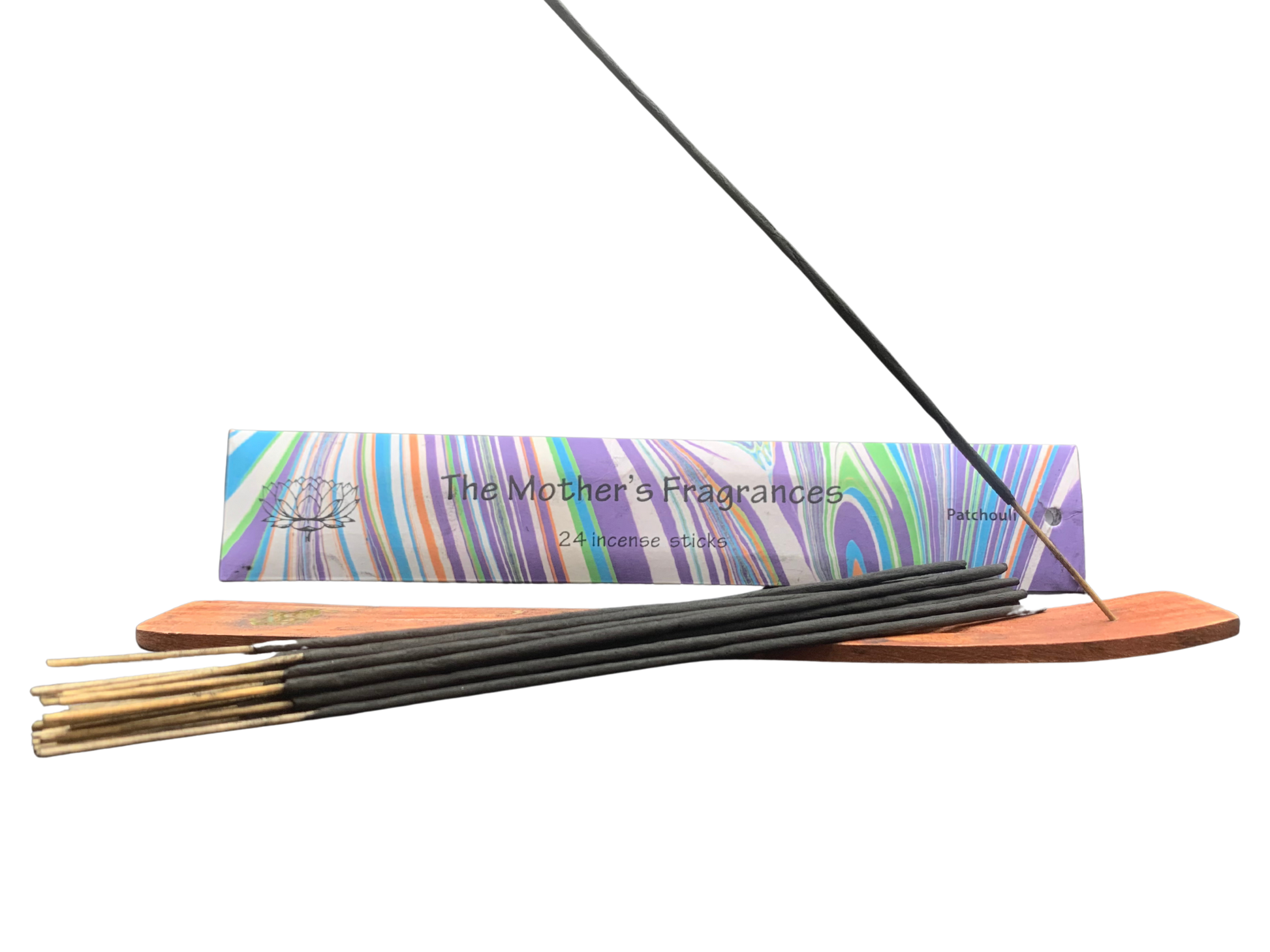 Mothers India Patchouli Incense  Sticks & Box with Holder