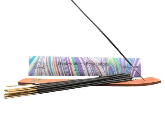 Mothers India Patchouli Incense  Sticks & Box with Holder