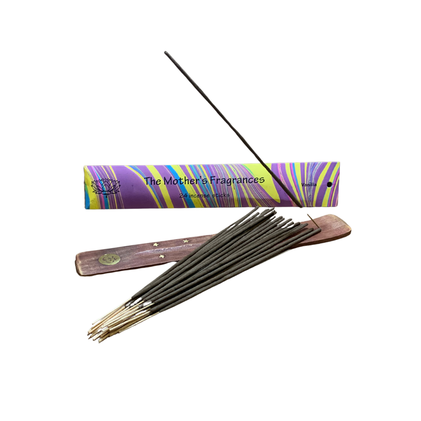 Mothers India Vanilla Incense  Sticks & Box with Holder