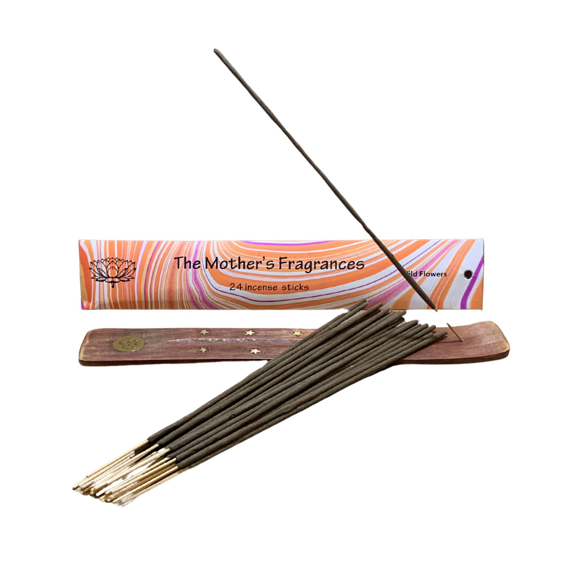 Mothers India Wild Flowers Incense  Sticks & Box with Holder