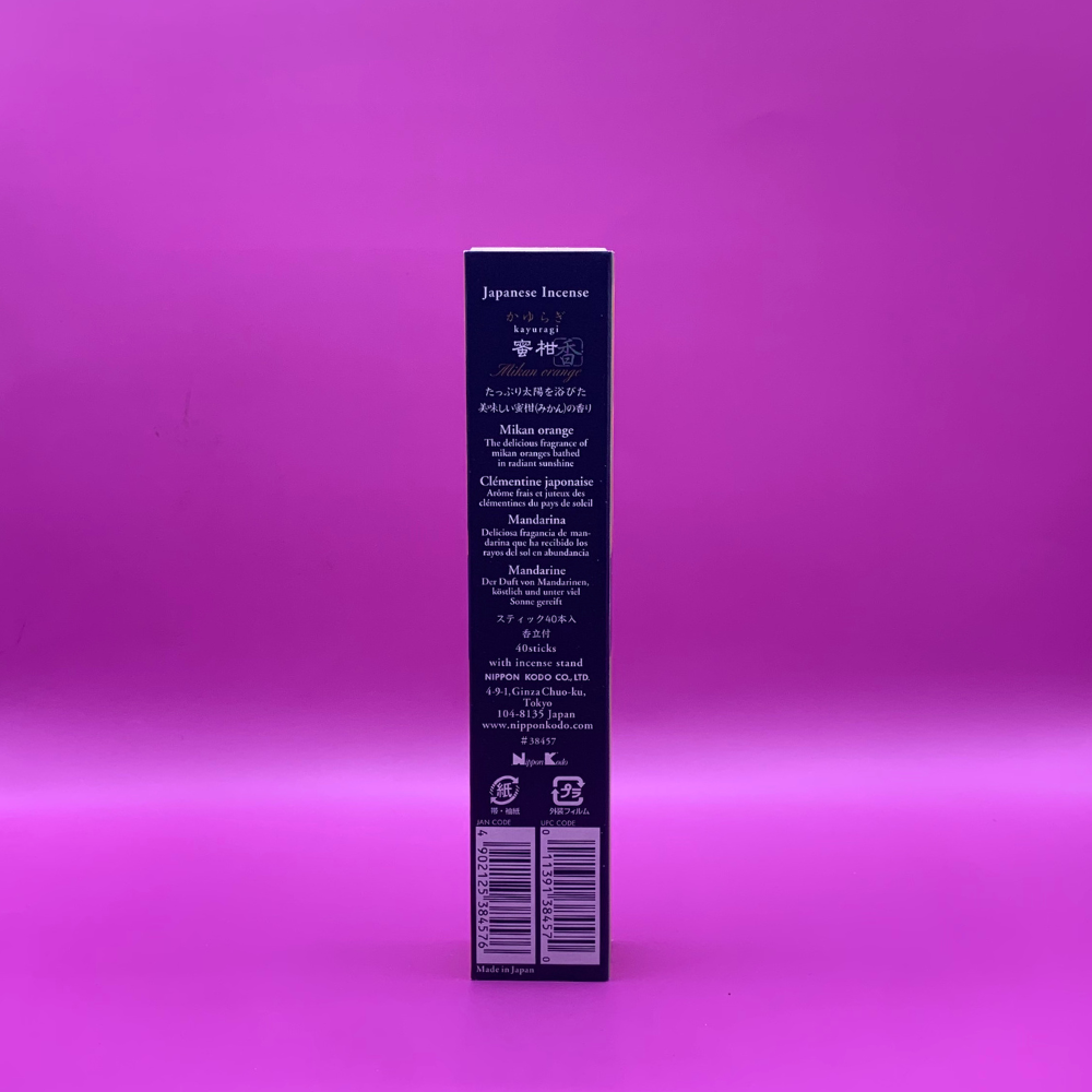 Kayuragi Mikan Orange Incense (40 Sticks)