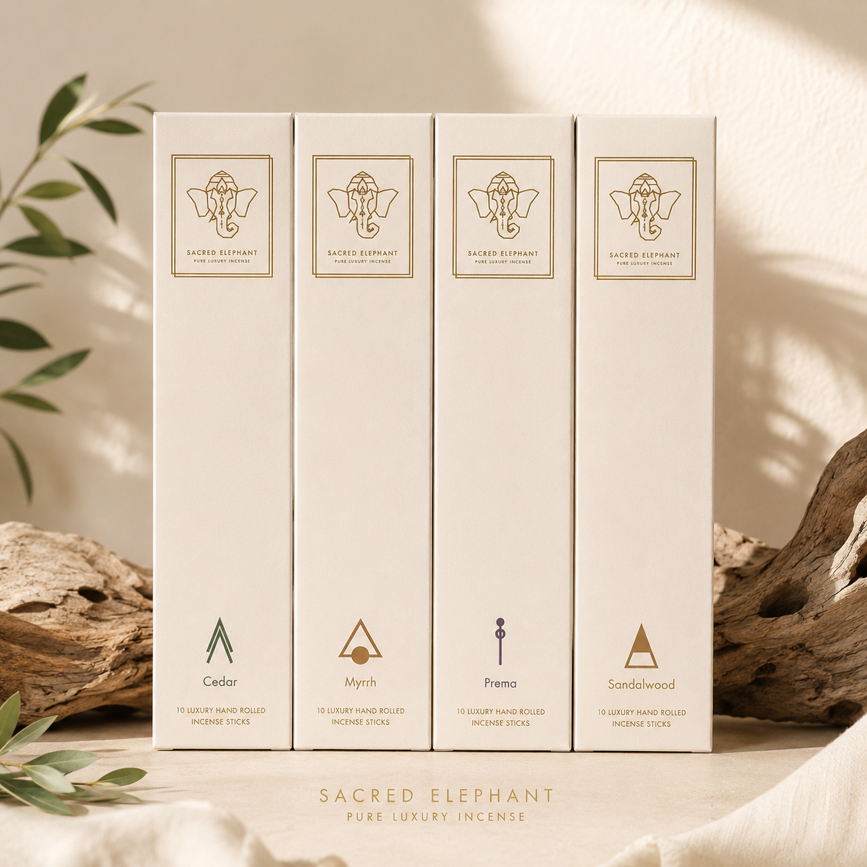 Sacred Elephant Calm Collection Luxury Incense Gift Set