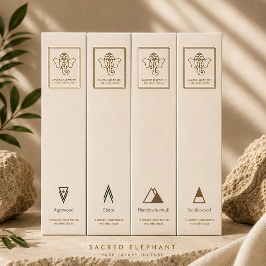 Sacred Elephant Sacred Woods Collection Luxury Incense Gift Set